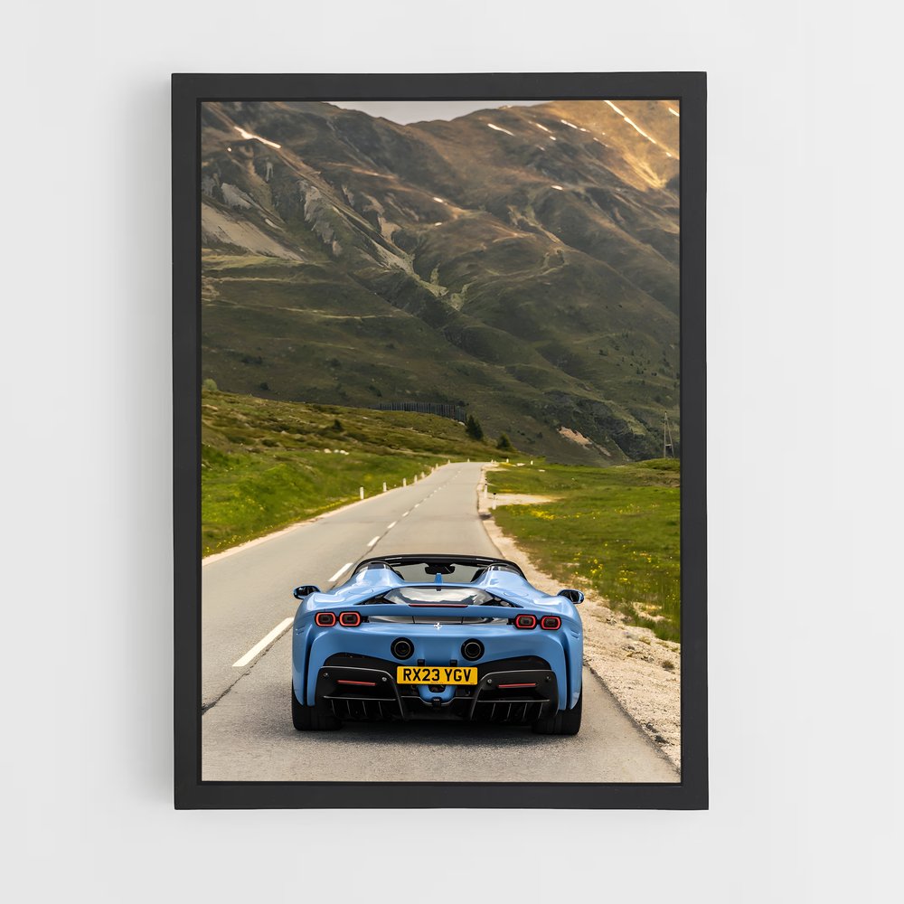 Poster spider de Vitesse – affiche Ferrari (vue 2)